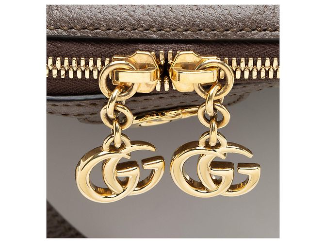 Borsa Gucci GG Supreme Ophidia Dome Marrone Beige - vista 10