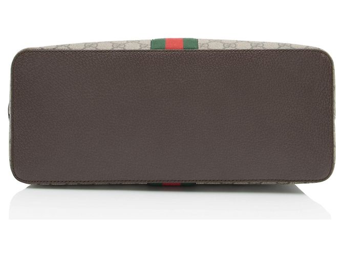 Borsa Gucci GG Supreme Ophidia Dome Marrone Beige - vista 4