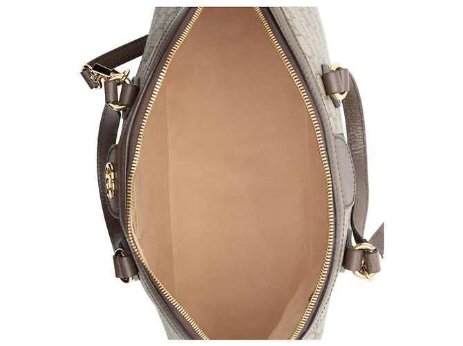 Borsa Gucci GG Supreme Ophidia Dome Marrone Beige - vista 7