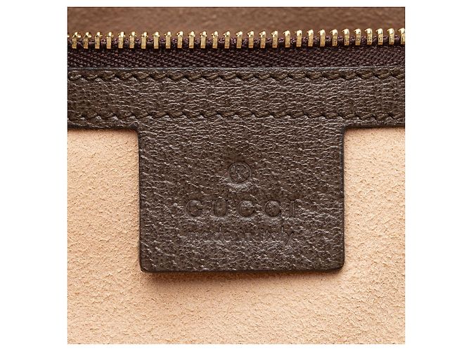 Borsa Gucci GG Supreme Ophidia Dome Marrone Beige - vista 8