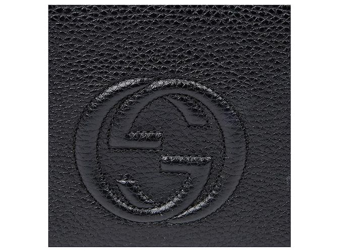Gucci Bolsa tiracolo e crossbody com corrente Soho entrelazada Preto - vista 3