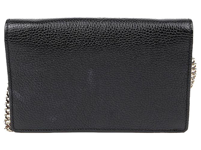 Gucci Bolsa tiracolo e crossbody com corrente Soho entrelazada Preto - vista 4