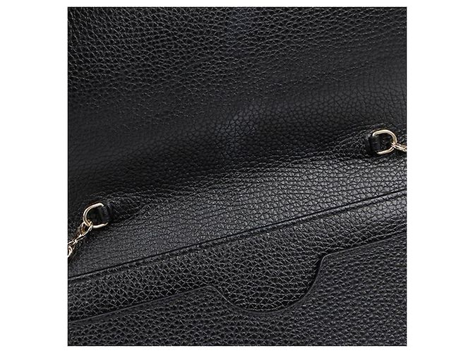 Gucci Bolsa tiracolo e crossbody com corrente Soho entrelazada Preto - vista 9