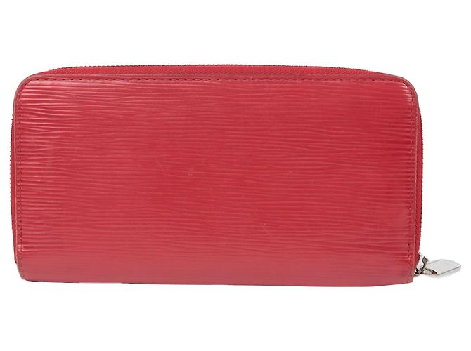 Louis Vuitton Portafoglio Lungo Zippy Rosso - vista 4