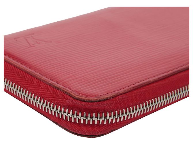Louis Vuitton Portafoglio Lungo Zippy Rosso - vista 9