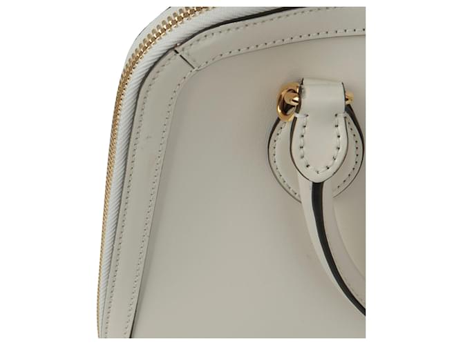Gucci Borsa Tote Horsebit Medium Bianco - vista 7