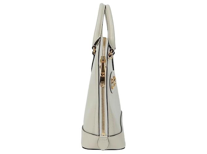 Gucci Borsa Tote Horsebit Medium Bianco - vista 9