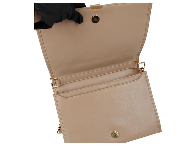 Saint Laurent Borsa a tracolla Becky Medium Marrone - vista 10