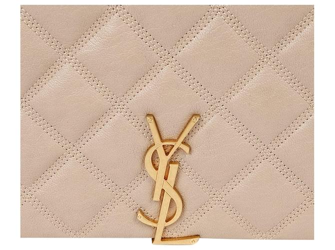Saint Laurent Borsa a tracolla Becky Medium Marrone - vista 3