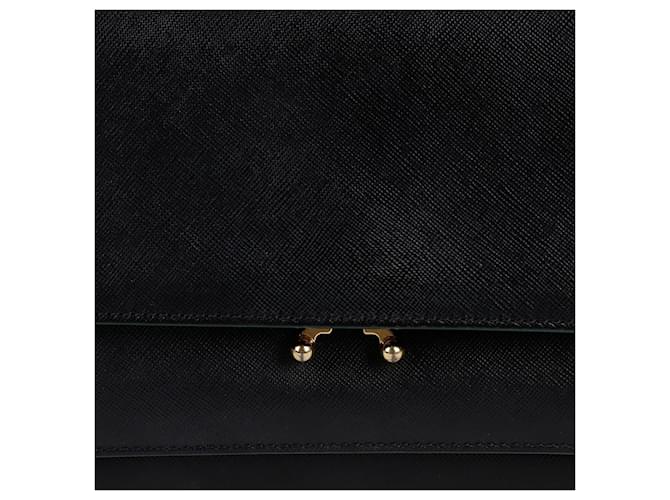 Marni Borsa a tracolla e a spalla Media Nero - vista 2