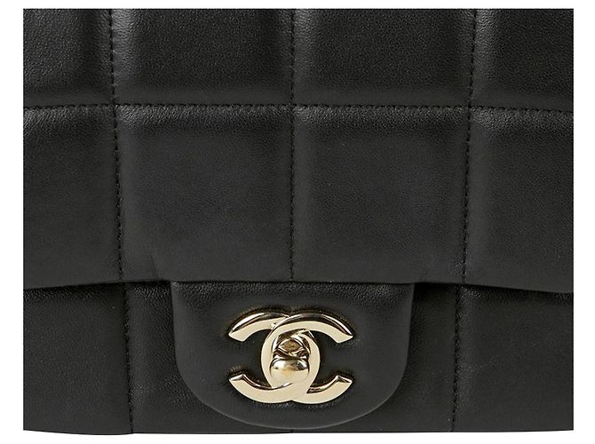 Chanel Mini borsa a tracolla e crossbody con catena Cube Nero - vista 2