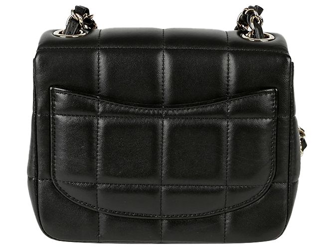 Chanel Mini borsa a tracolla e crossbody con catena Cube Nero - vista 3