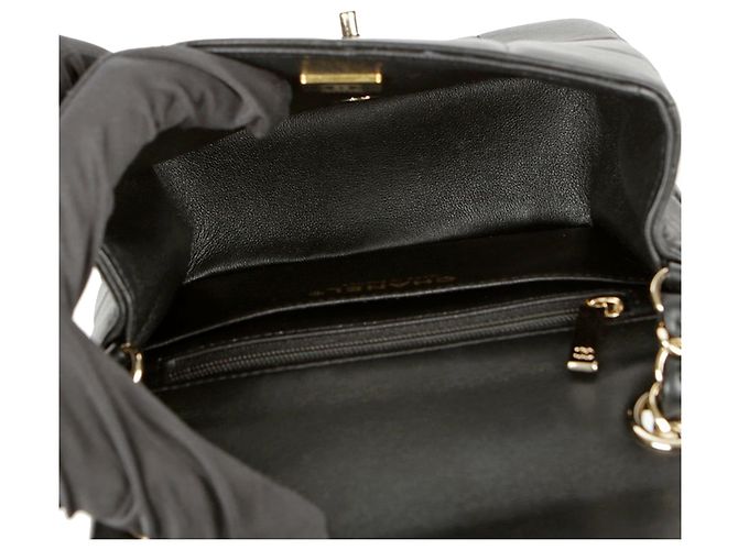 Chanel Mini borsa a tracolla e crossbody con catena Cube Nero - vista 9
