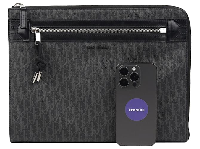 Oblique Dior Pochette Brive Noir - vue 9