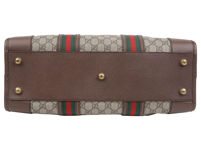 Gucci Bolsa Gg Duffle Tote de ombro Marrom - vista 6