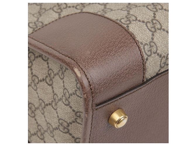 Gucci Bolsa Gg Duffle Tote de ombro Marrom - vista 7