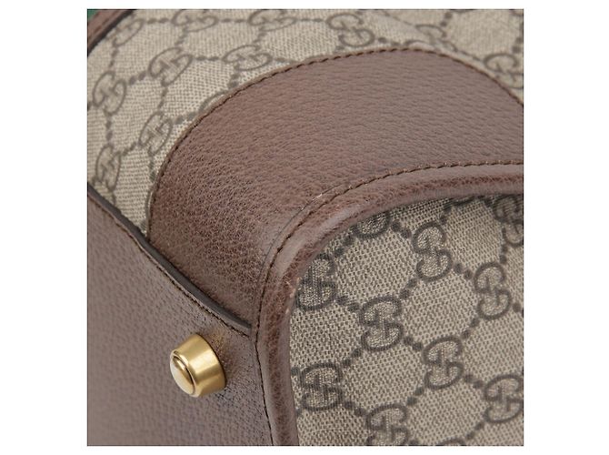 Gucci Bolsa Gg Duffle Tote de ombro Marrom - vista 8