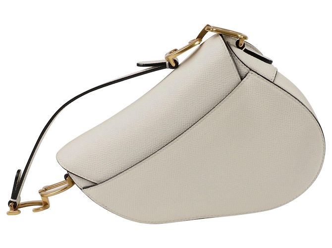 Dior Mini Saddle Schultertasche Weiß - Ansicht 3