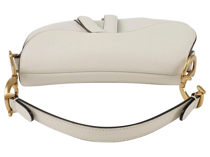 Dior Mini Saddle Schultertasche Weiß - Ansicht 4