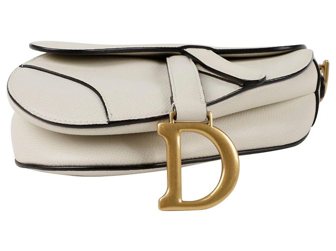 Dior Mini Saddle Schultertasche Weiß - Ansicht 6