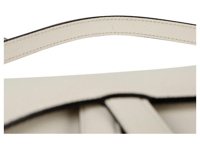 Dior Mini Saddle Schultertasche Weiß - Ansicht 7