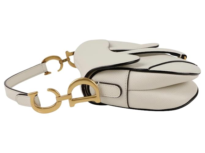 Dior Mini Saddle Schultertasche Weiß - Ansicht 8