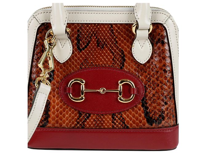Horsebit 1955 Gucci Horsebit Mini Python Top Handle Tote Shoulder Bag - view 2