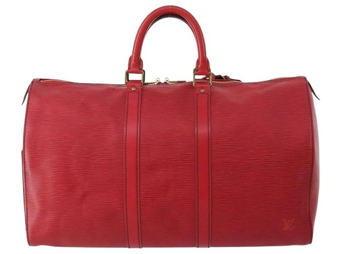 Louis Vuitton Keepall Epi Leather 45 Rosso - vista 2
