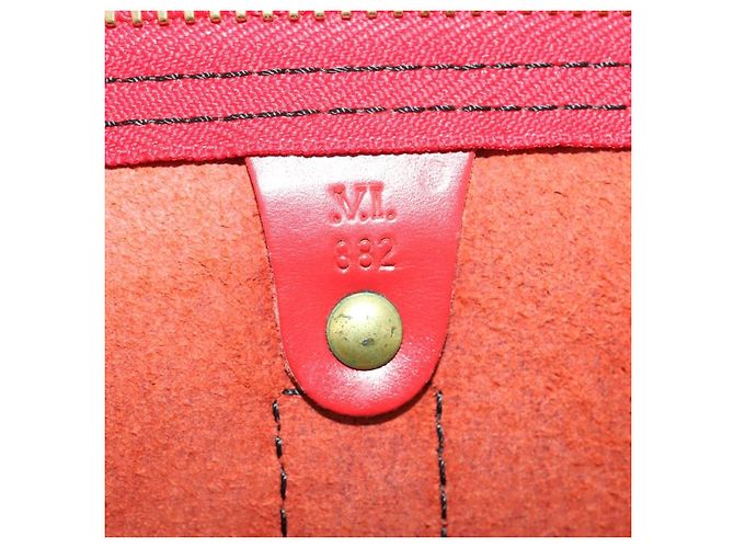 Louis Vuitton Keepall Epi Leather 45 Rosso - vista 6