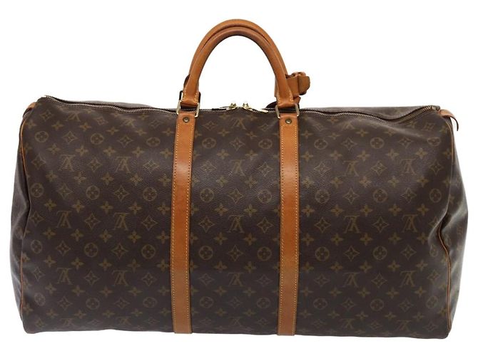 Louis Vuitton Keepall Monogram Canvas 60 Marrone - vista 2
