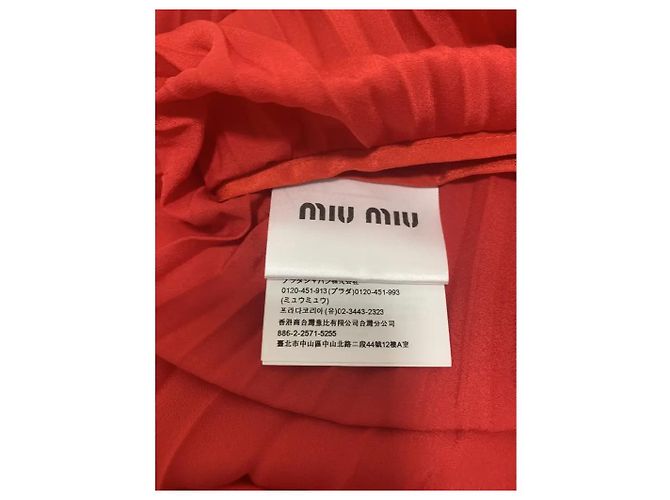 Miu Miu Gonne Rosso - vista 3