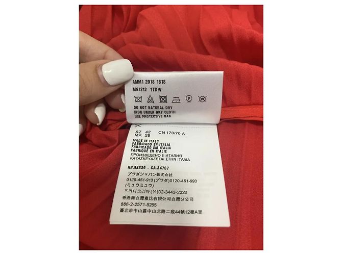 Miu Miu Gonne Rosso - vista 5