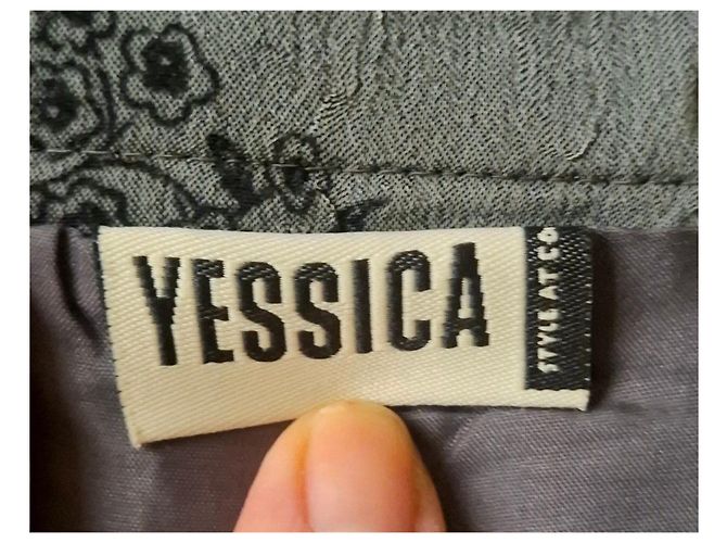Autre Marque Falda larga Yessica Gris - vista 2