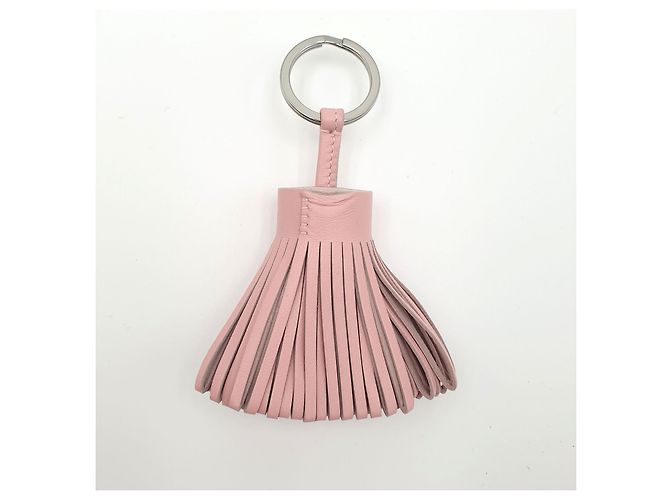 Hermès Schlüsselanhänger Carmen, Rose Sakura, Milo Lammfell Pink - Ansicht 2