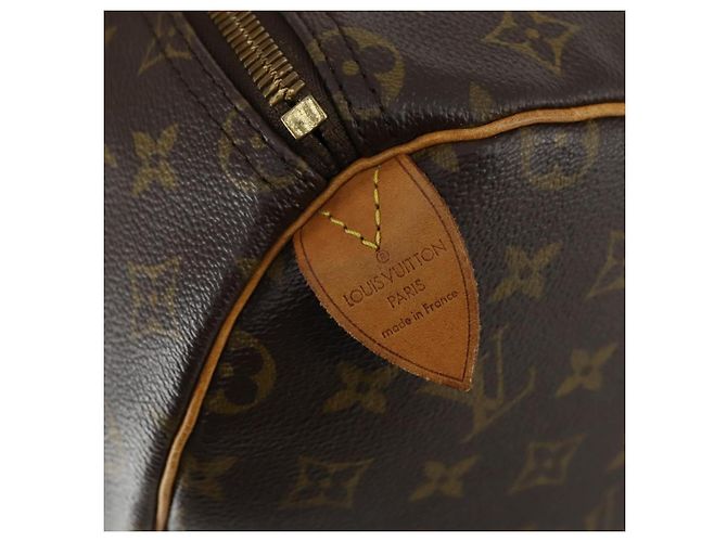 Louis Vuitton Keepall Monogram Canvas 50 Castaño - vista 7