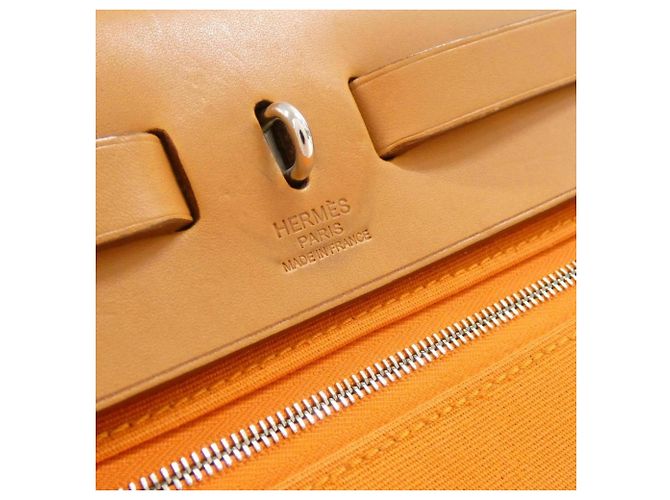 Hermès Borsa Hermes Herbag Zip PM Arancione - vista 7