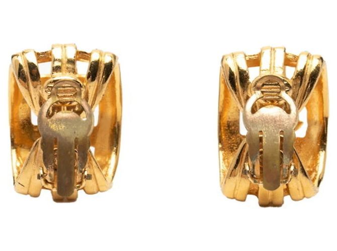 Timeless Chanel Coco Mark Clip-Ohrringe Golden - Ansicht 2
