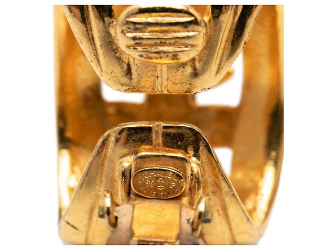 Timeless Chanel Coco Mark Clip-Ohrringe Golden - Ansicht 3