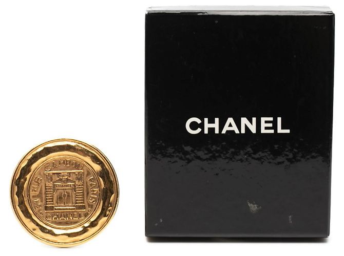 Spilla Chanel 31 RUE CAMBON Cambon Vintage placcata oro D'oro - vista 4