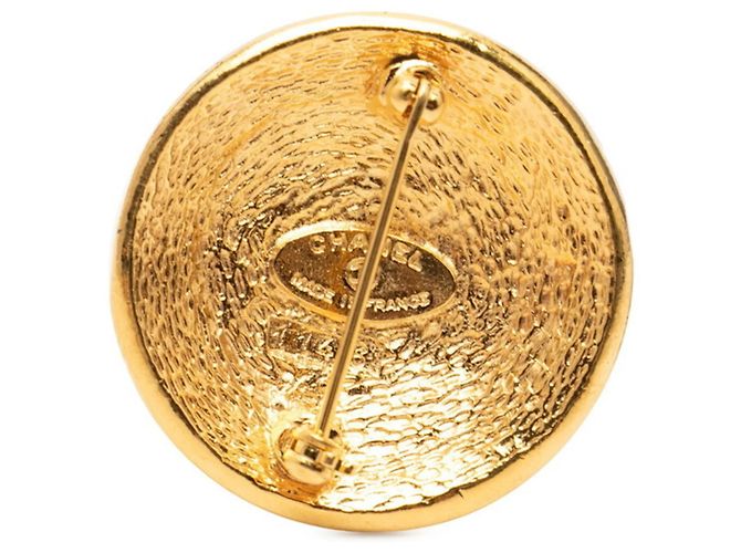 Spilla tonda vintage Chanel 31 RUE CAMBON Cambon D'oro - vista 2
