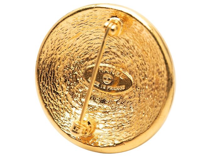 Spilla tonda vintage Chanel 31 RUE CAMBON Cambon D'oro - vista 3