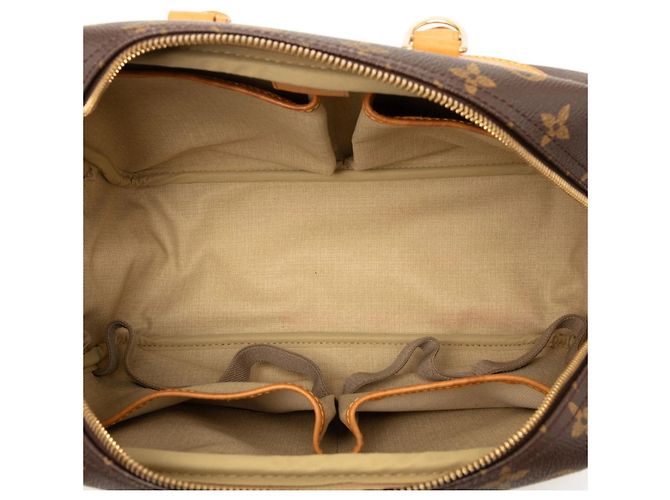 Borsa Louis Vuitton Monogram Deauville Marrone - vista 4