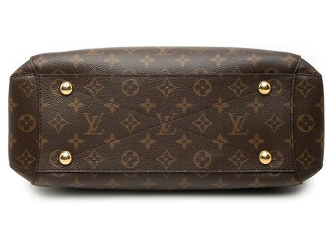 Borsa Louis Vuitton Monogram Montaigne MM Marrone - vista 3