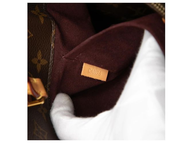 Borsa Louis Vuitton Monogram Montaigne MM Marrone - vista 6