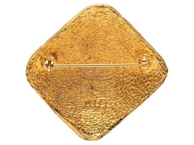 Chanel Coco Mark Square Pin Brosche Golden - Ansicht 2