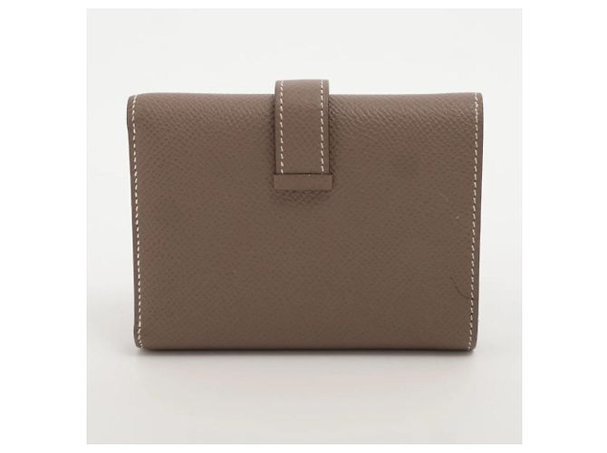 Market Hermès Cartera Compacta Combinada Bearn Hermes W Stamp 2024 Gris pardo - vista 2