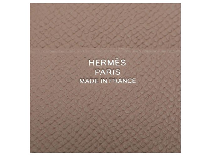 Market Hermès Cartera Compacta Combinada Bearn Hermes W Stamp 2024 Gris pardo - vista 7