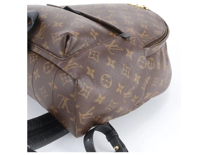 Zaino Louis Vuitton Monogram Palm Springs MM Marrone - vista 4
