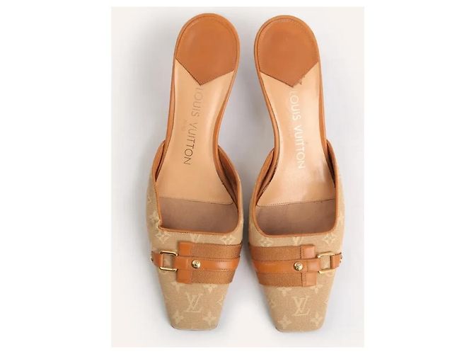 Louis Vuitton Pantoletten Beige - Ansicht 3