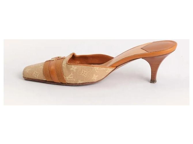 Louis Vuitton Pantoletten Beige - Ansicht 4